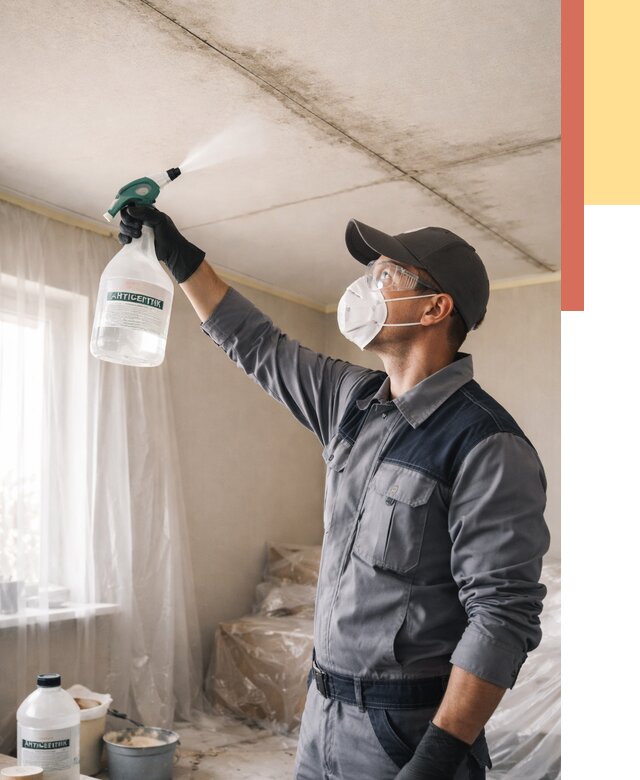 Антисептическая обработка потолка в Нефтекамске от 2567 руб. | ОТДЕЛОЧНИК-Нтк