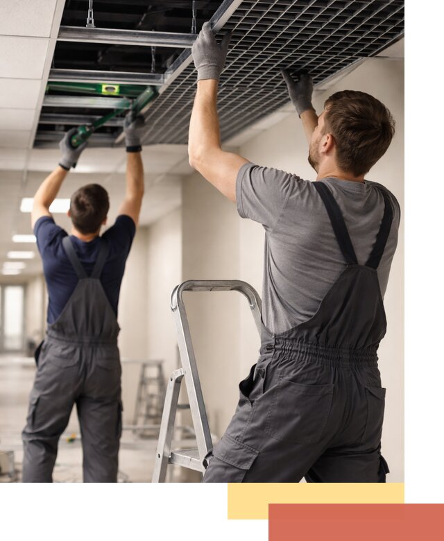 Монтаж потолка Грильято в Нефтекамске: установка под ключ качественно