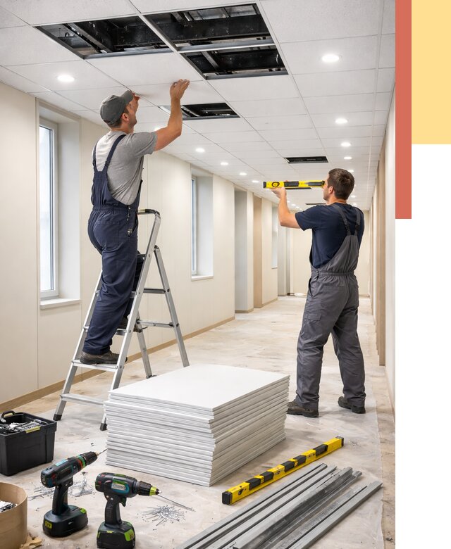 Ремонт потолка Армстронг в Нефтекамске от 4621 руб. — быстро и недорого | ОТДЕЛОЧНИК-Нтк