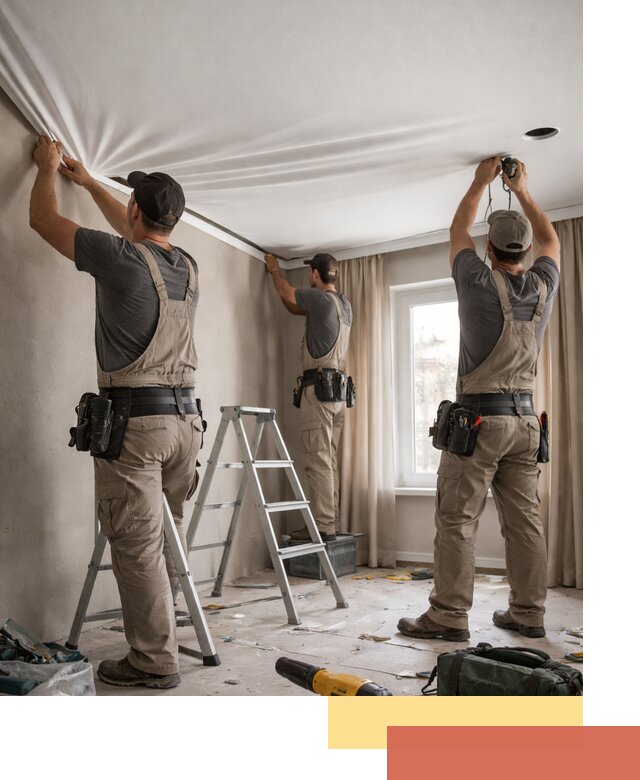 Монтаж матового натяжного потолка в Нефтекамске качественно и быстро