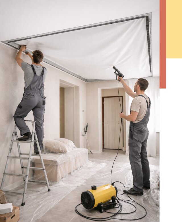 Монтаж натяжного потолка в прихожей в Нефтекамске от 2721 руб. под ключ | ОТДЕЛОЧНИК-Нтк