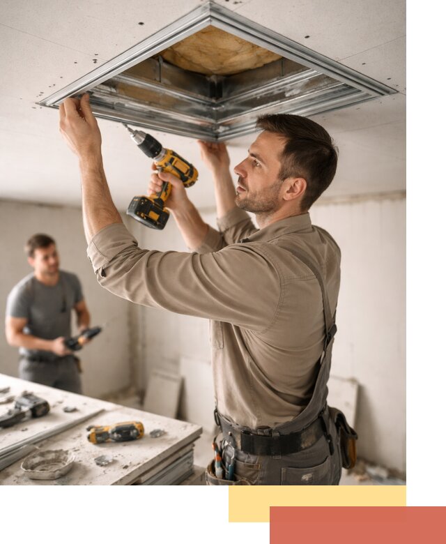 Монтаж люка в потолок из ГКЛ в Нефтекамске