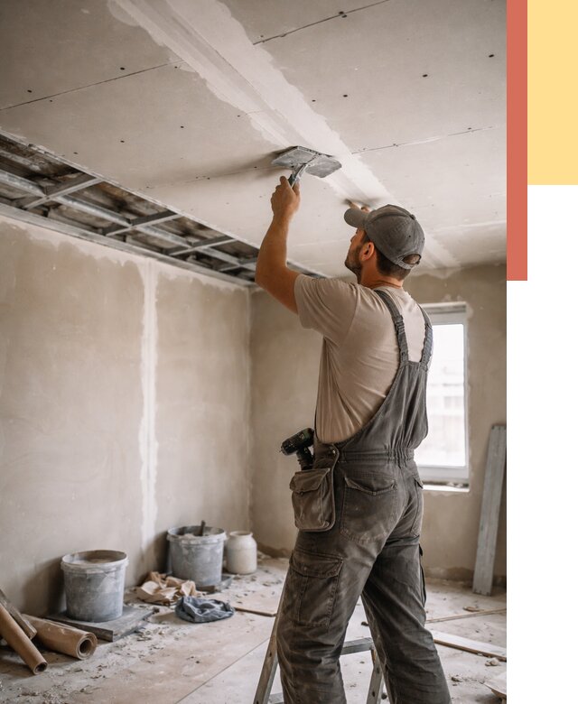 Ремонт потолка из гипсокартона в Нефтекамске от 667 руб./м² — быстро и недорого | ОТДЕЛОЧНИК-Нтк