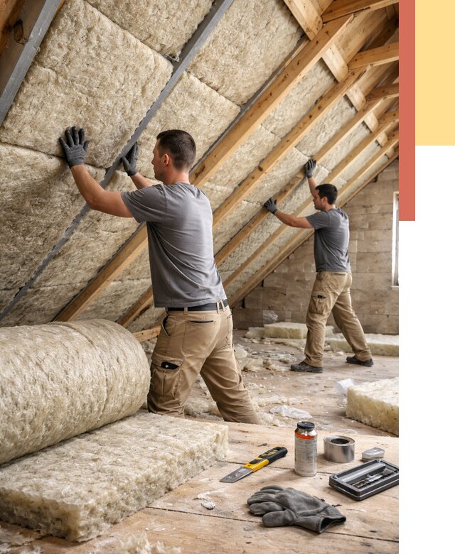 Утепление потолка минватой в Нефтекамске от 1489 руб. — быстро и недорого | ОТДЕЛОЧНИК-Нтк