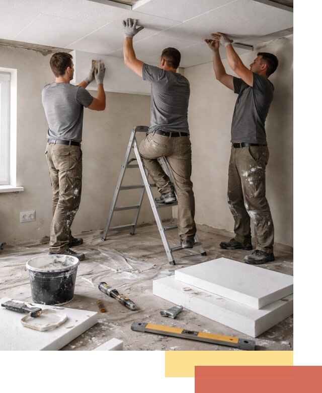 Утепление потолка пенопластом в Нефтекамске быстро и качественно